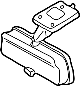 View 8781004060E0 Interior Rear View Mirror (Right) Full-Sized Product Image