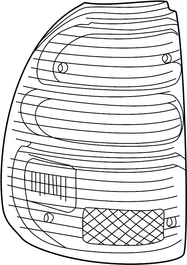 View 8156104060 Tail Light Lens (Rear) Full-Sized Product Image