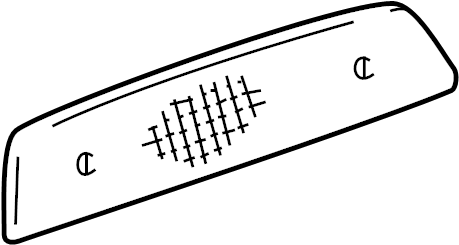 View 8157104010 Center High Mount Stop Light Lens Full-Sized Product Image