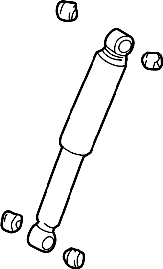 View 48541A9020 Suspension Shock Absorber (Rear) Full-Sized Product Image