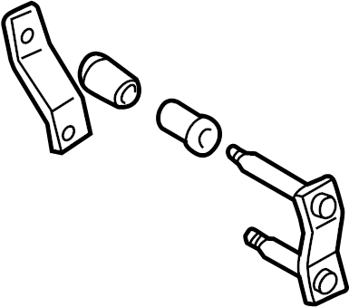 View 0448304040 Leaf Spring Shackle (Rear) Full-Sized Product Image