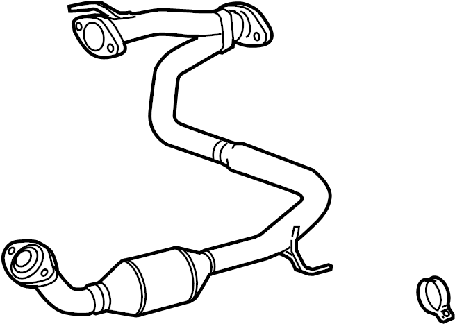 View 174500P020 Catalytic Converter (Front) Full-Sized Product Image