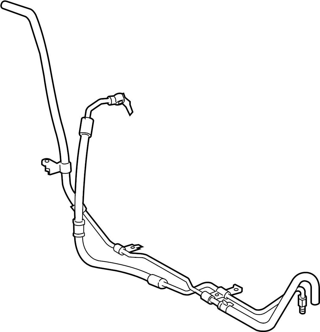 View 4441004220 Power Steering Pressure Hose Full-Sized Product Image