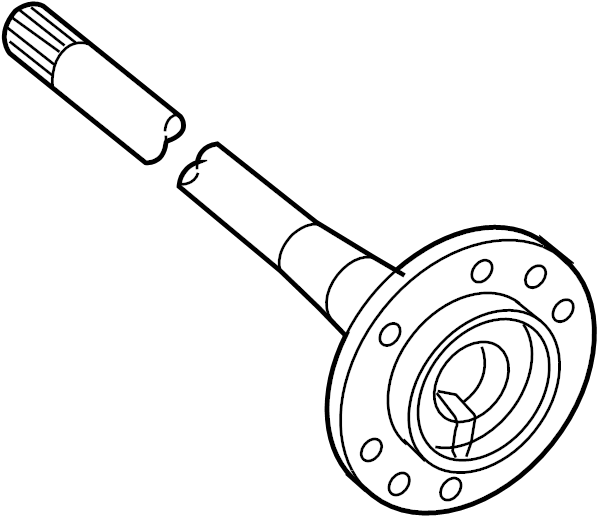 View 4231104071 Drive Axle Shaft (Rear) Full-Sized Product Image