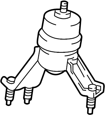 View 1237174530 Engine Mount (Rear) Full-Sized Product Image