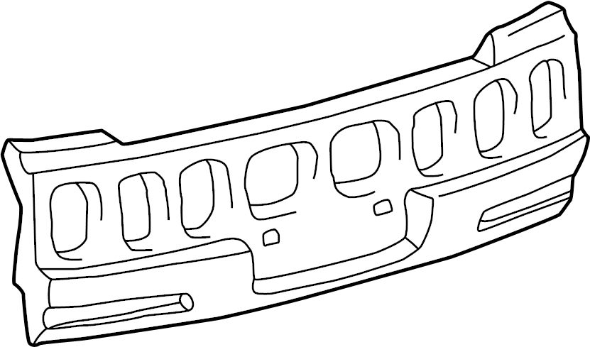 View 52615AA021 Bumper Impact Absorber (Rear) Full-Sized Product Image