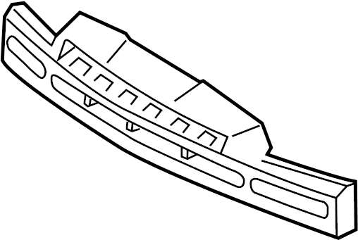 View 5261120230 Bumper Impact Absorber (Front, Upper) Full-Sized Product Image