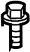 View 9010906322 Bumper Cover Bolt Full-Sized Product Image