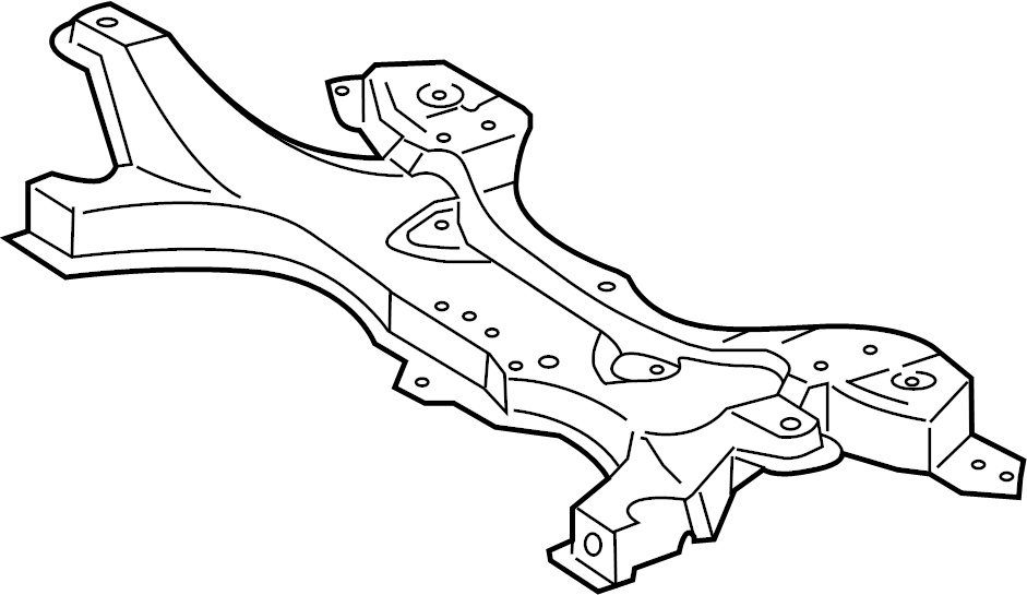 View 5120120352 Crossmember. Suspension. (Front) Full-Sized Product Image