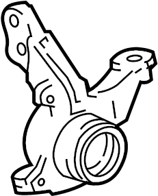 View 4321239025 Steering Knuckle (Left) Full-Sized Product Image