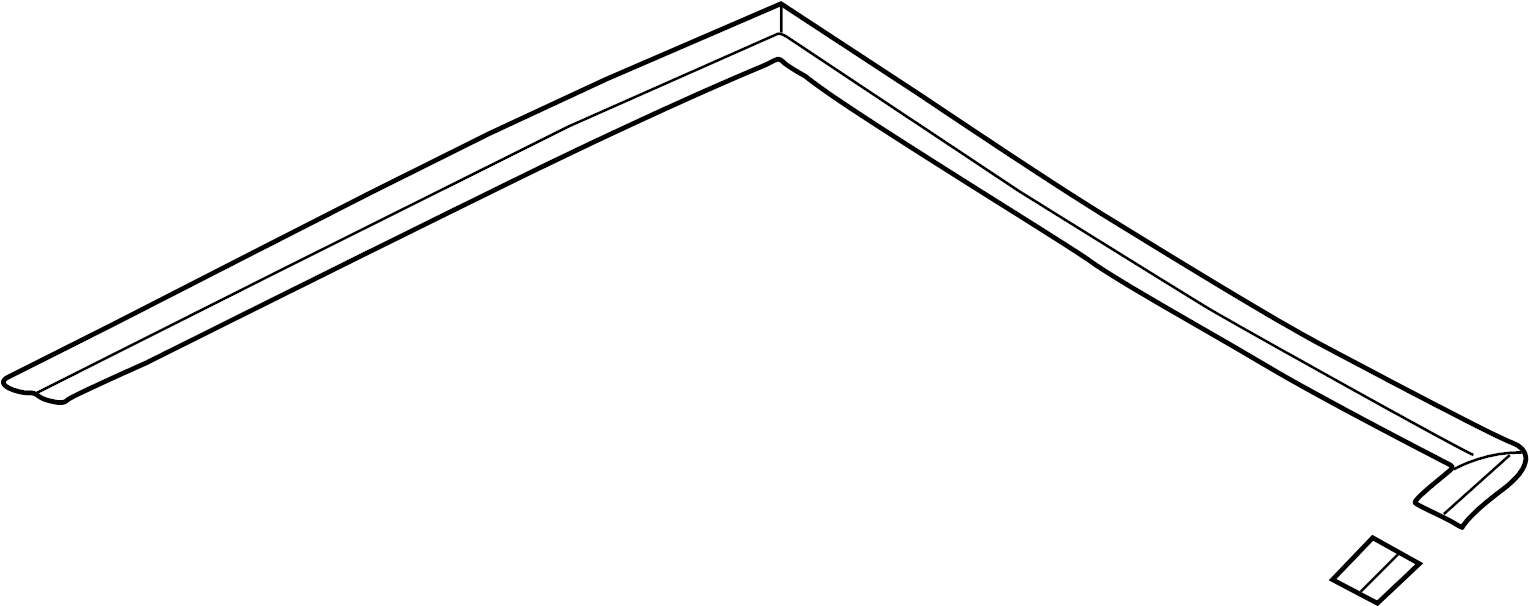 View 7553120370 Windshield Molding (Upper) Full-Sized Product Image