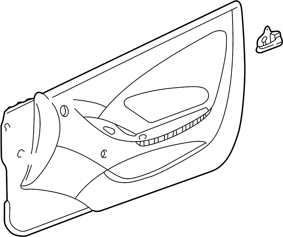 View 676102G711C4 Door Interior Trim Panel Full-Sized Product Image