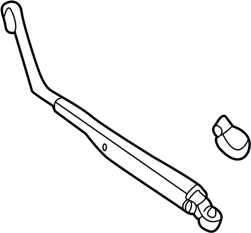 View 8524120120 Back Glass Wiper Arm (Rear) Full-Sized Product Image