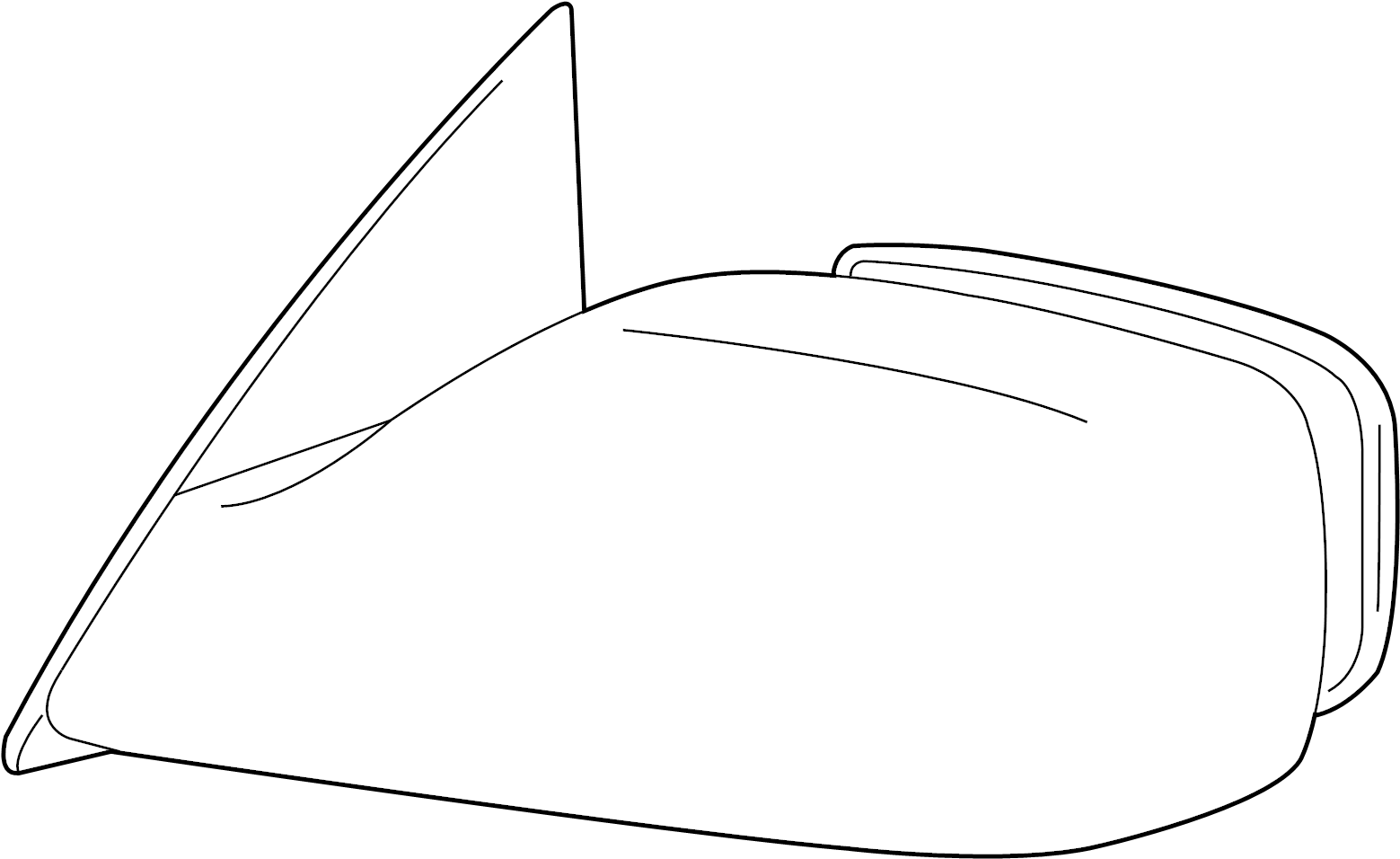 View 87907AC010 Door Mirror Glass Full-Sized Product Image