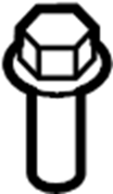 View 9008011558 Engine Air Intake Resonator Bolt (Lower) Full-Sized Product Image