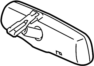 View 8781007070 Interior Rear View Mirror (Right) Full-Sized Product Image