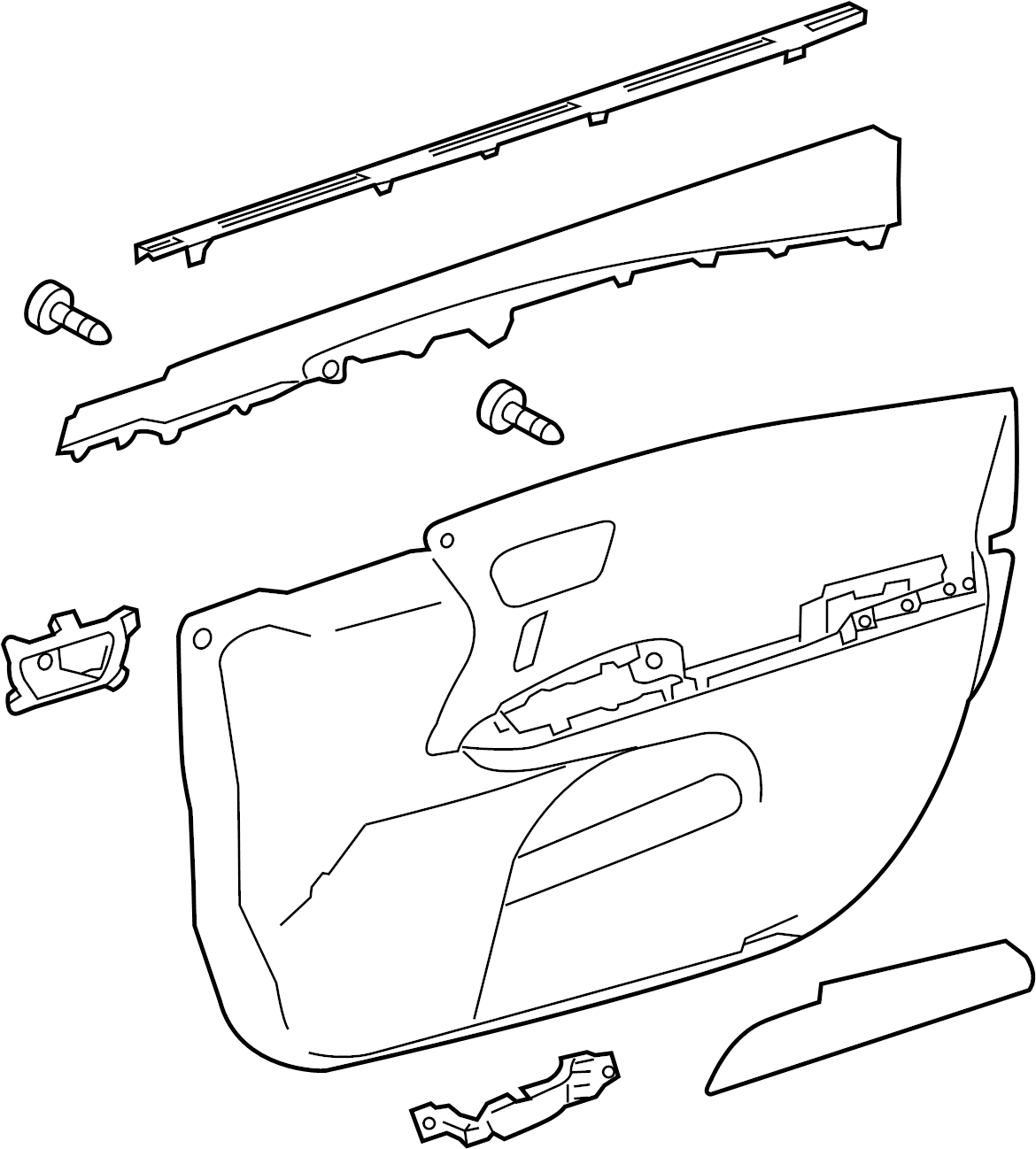 View 6761007080C7 Door Interior Trim Panel Full-Sized Product Image