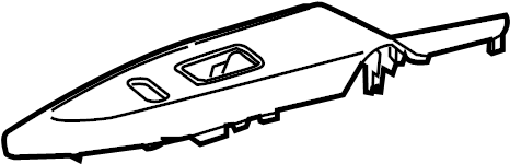 View 7423207030 Door Window Switch Bezel (Front) Full-Sized Product Image