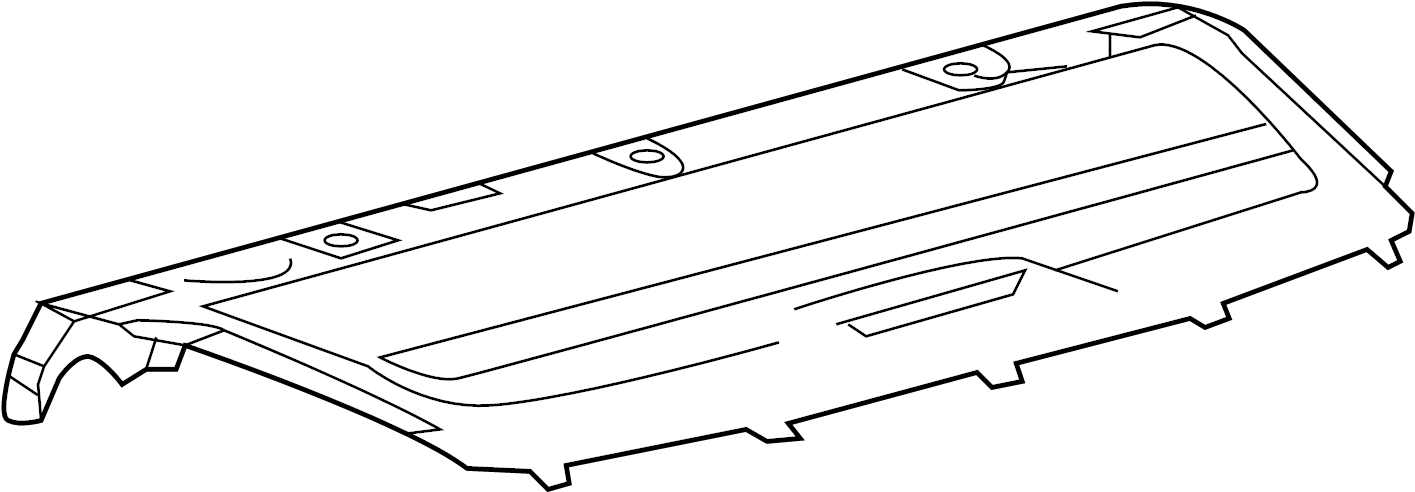View 6433007050B0 Package Tray Trim (Rear, Upper) Full-Sized Product Image