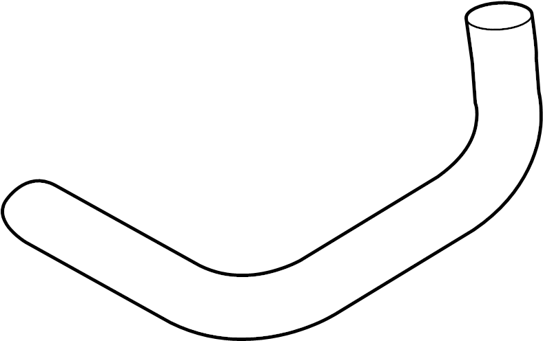 View 162960P020 Engine Coolant Hose (Upper) Full-Sized Product Image