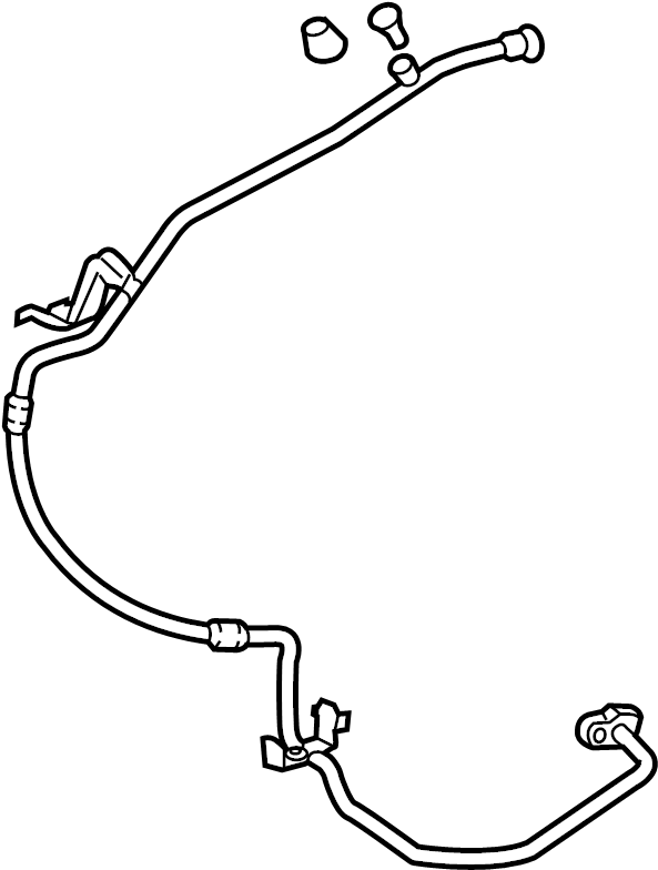 View 8870404050 A/C Refrigerant Suction Hose Full-Sized Product Image