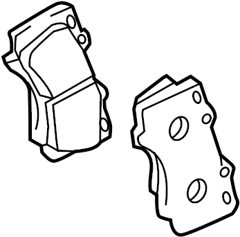 View 0446504090 Disc Brake Pad Set (Front) Full-Sized Product Image
