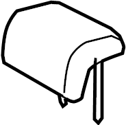 View 7196004062C0 Headrest Assembly, SE. Headrest, center. (Rear) Full-Sized Product Image