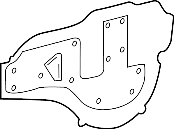 View 6783104140 Door Water Deflector (Front) Full-Sized Product Image