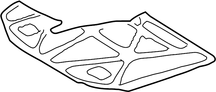 View 53341AA010 Hood Insulation Pad Full-Sized Product Image