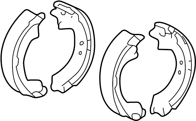 View 0449533030 Drum Brake Shoe (Rear) Full-Sized Product Image