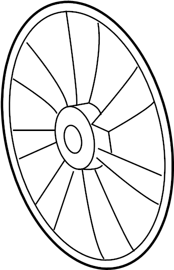 View 163610V400 Engine Cooling Fan Blade Full-Sized Product Image