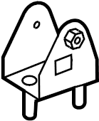 View 1231428030 Engine Mount Bracket (Front, Rear, Upper) Full-Sized Product Image