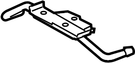 View 175750P010 Exhaust Muffler Bracket (Rear) Full-Sized Product Image