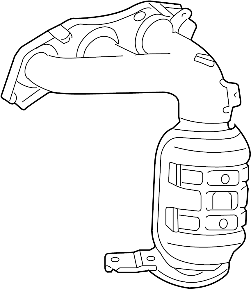 View 171500P040 Manifold. Exhaust.  Full-Sized Product Image