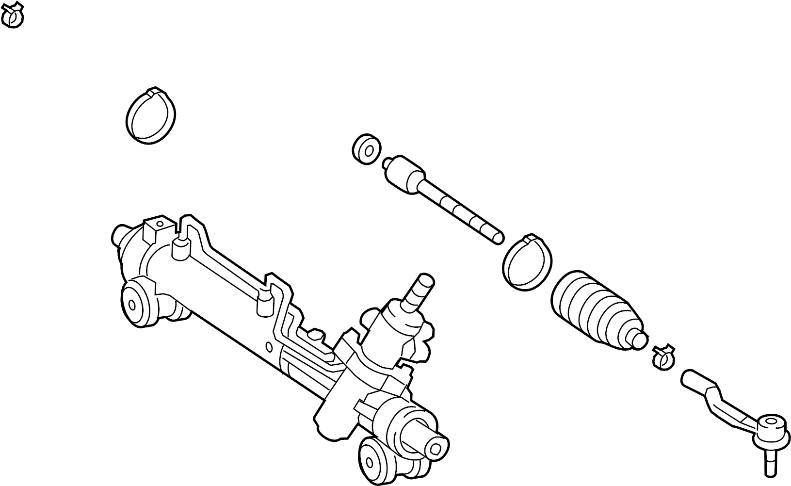 View 4420033480 Rack and Pinion Assembly Full-Sized Product Image
