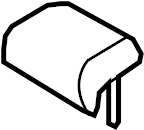View 7196006040B2 Headrest (Rear) Full-Sized Product Image