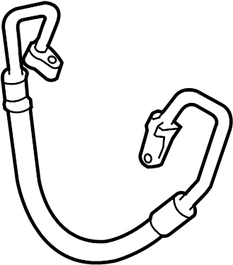 View 8871233240 A/C Refrigerant Suction Hose Full-Sized Product Image