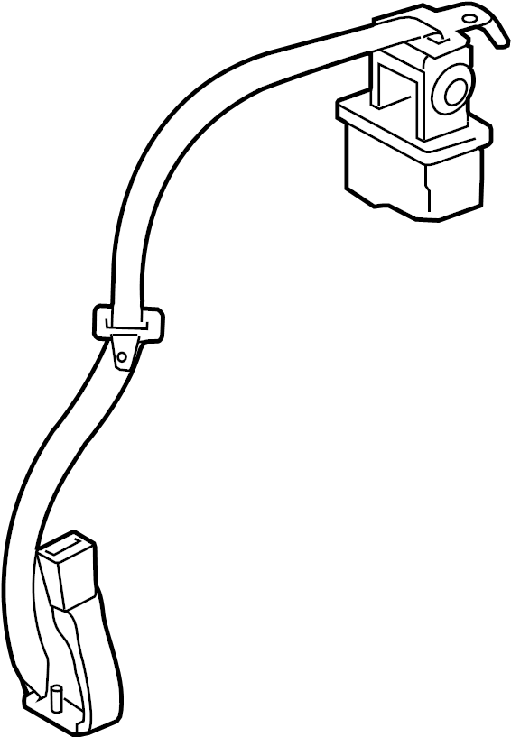 View 7348006062E0 Seat Belt Lap and Shoulder Belt (Rear) Full-Sized Product Image