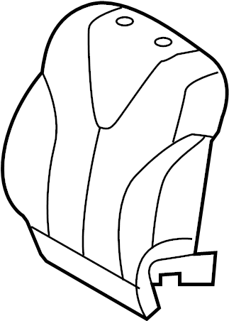 View 7107333C00B4 Seat Back Cushion Cover (Front) Full-Sized Product Image