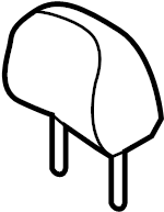 View 7191033561B5 Headrest (Front) Full-Sized Product Image
