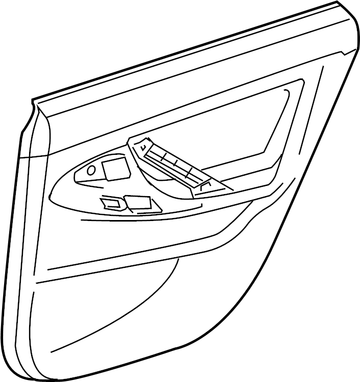 View 6763033690E0 Door Interior Trim Panel (Rear) Full-Sized Product Image