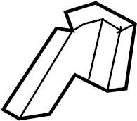 View 6150406050 Quarter Panel Reinforcement (Rear, Upper, Lower) Full-Sized Product Image