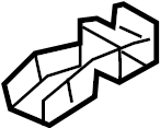 View 5780206040 Frame Side Member Reinforcement (Rear) Full-Sized Product Image