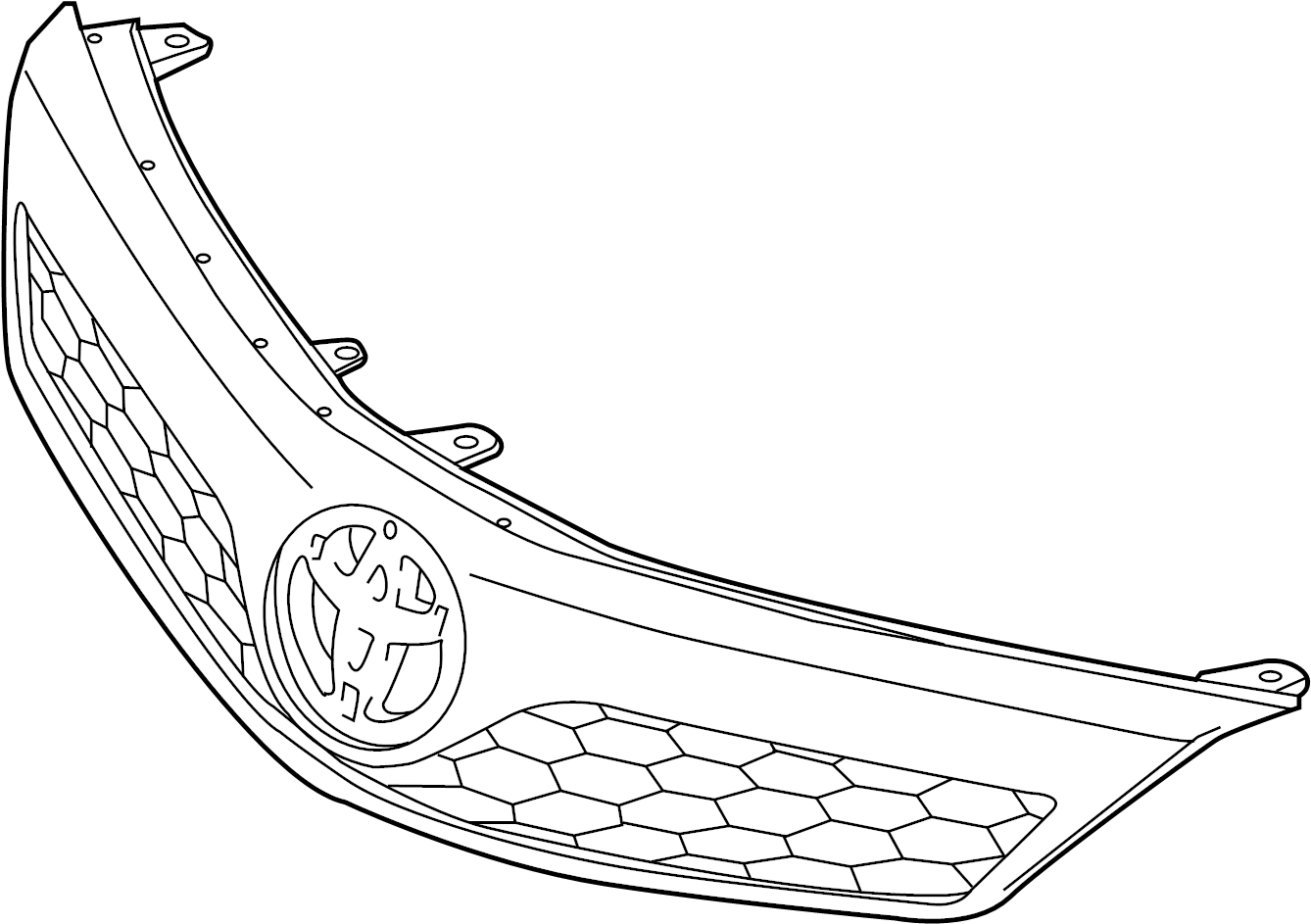 View 5310106340B0 Grille SUB - Assembly, Radiator.  Full-Sized Product Image