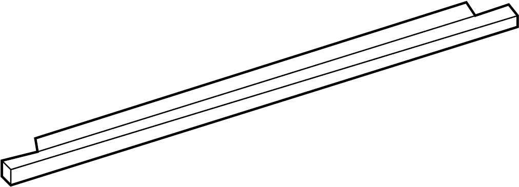 View 7573006110 Weatherstrip. Belt. (Rear) Full-Sized Product Image