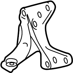 View 123110V160 Automatic Transmission Mount Bracket (Front) Full-Sized Product Image