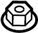 View 90178A0002 Suspension Strut Mount Nut (Upper) Full-Sized Product Image