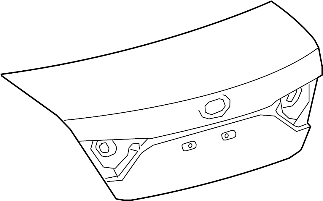 View 6440106A60 COVER, TRUNK. PANEL SUB - ASSEMBLY, Luggage. Trunk lid.  Full-Sized Product Image