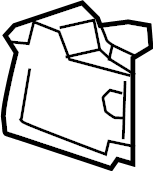 View 16691F0150 Radiator Support Baffle Full-Sized Product Image