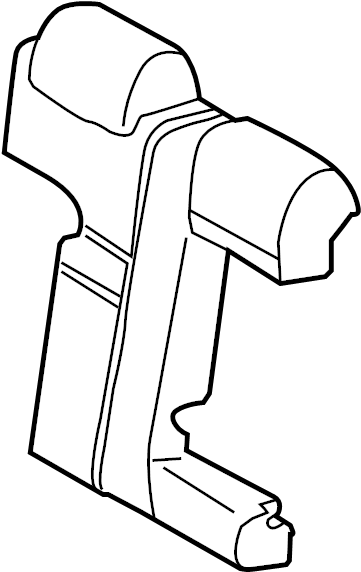 View 7165106340 Seat Back Cushion (Right, Rear) Full-Sized Product Image